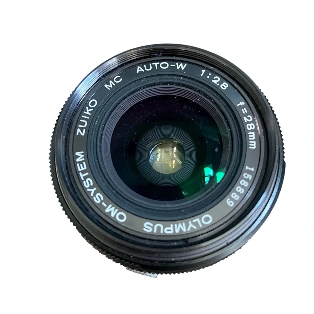 Olympus OM System Zuiko Auto-W 28mm f/2.8 MF Lens OM-1 JAPAN #2 158889 In Case